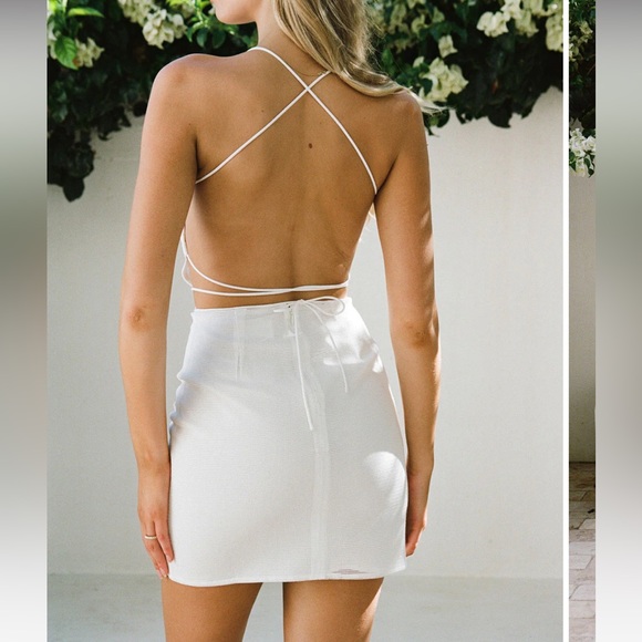 Sabo Skirt Jacerra Dress White Size Small NWT - Picture 3 of 5